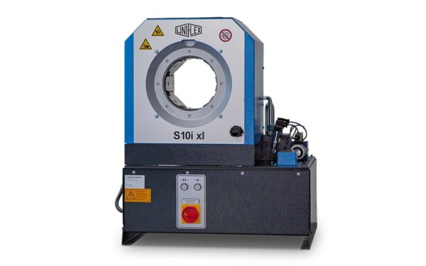 Electric crimping machine for hoses