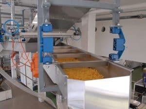 Shock absorber for the food industry