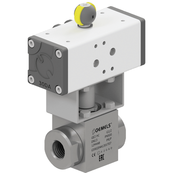 Steel / stainless steel ball valve GEMELS GE2HC